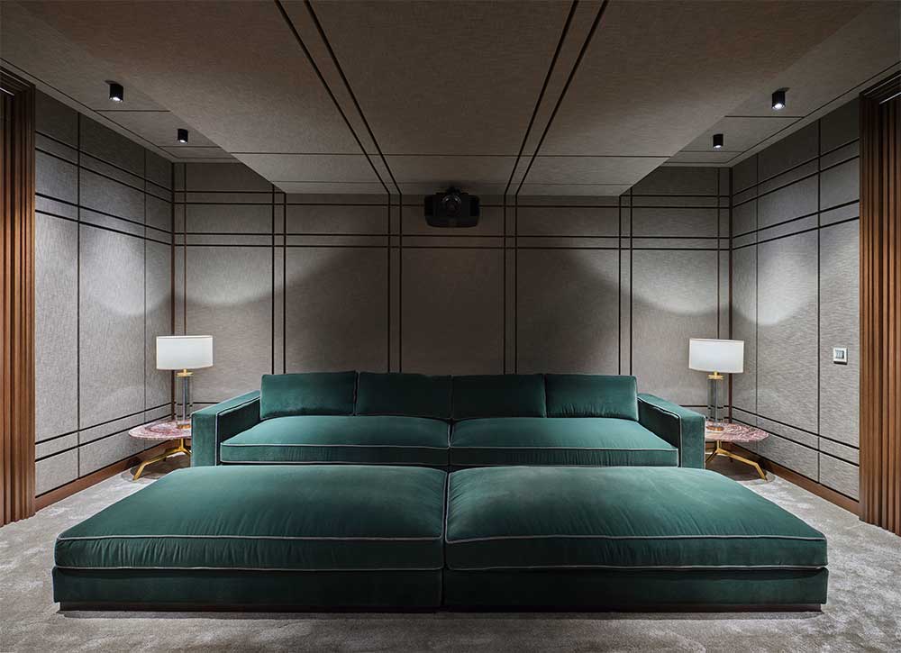 Classic piano in living room